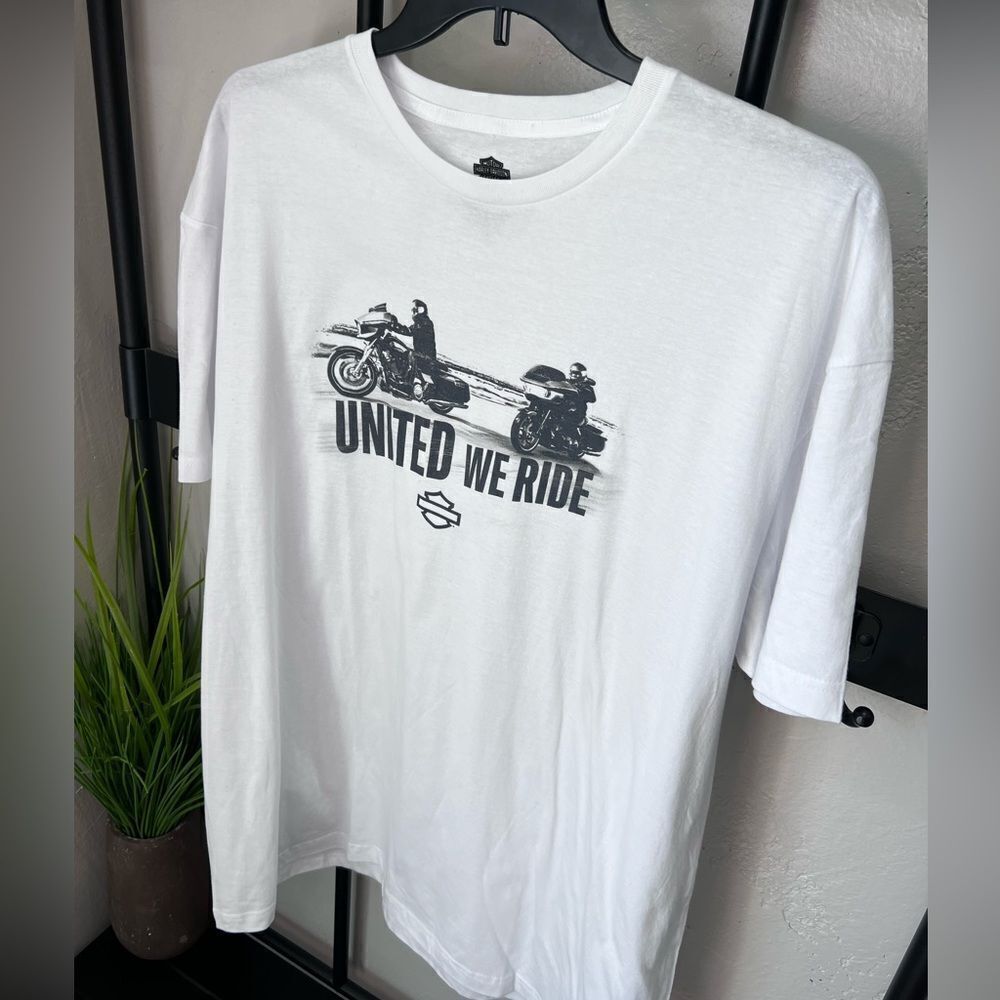 Harley-Davidson White Cotton T-Shirt Size 2X - Picture 7 of 11